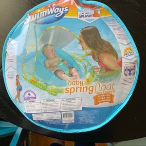 NWT Swimways Baby Float with Sun Canopy new!